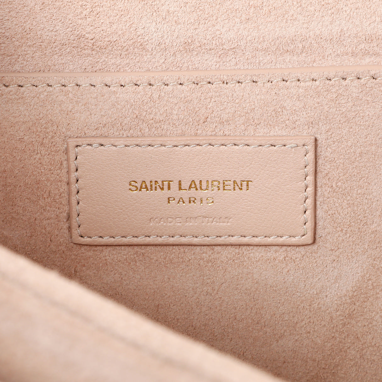 Saint Laurent Marble Pink Smooth Calfskin Suede Medium Bellechasse Bag Handbags Saint Laurent