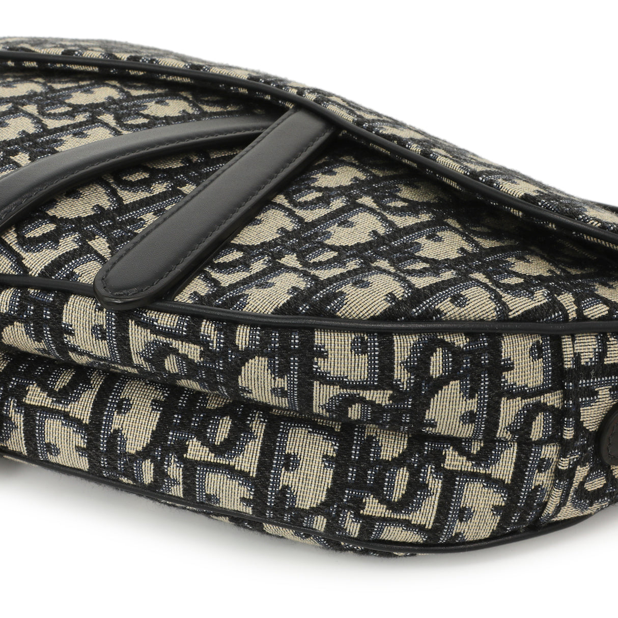 Christian Dior Blue Oblique Saddle Bag Handbags Christian Dior