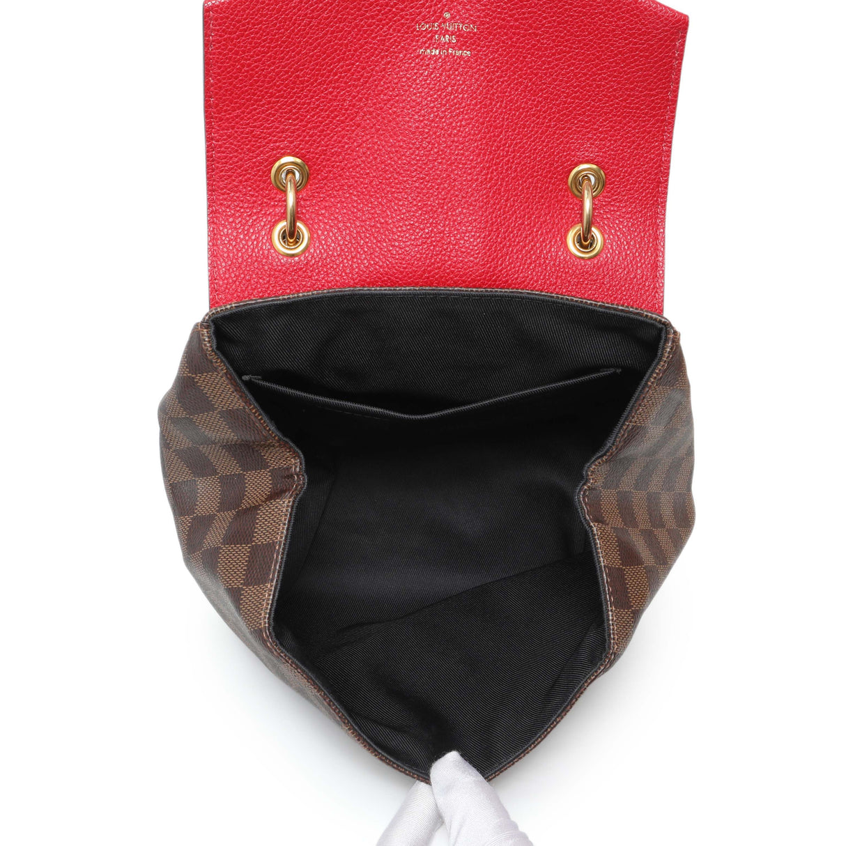 Louis Vuitton Red Damier Ebene Clapton Backpack Handbags Louis Vuitton