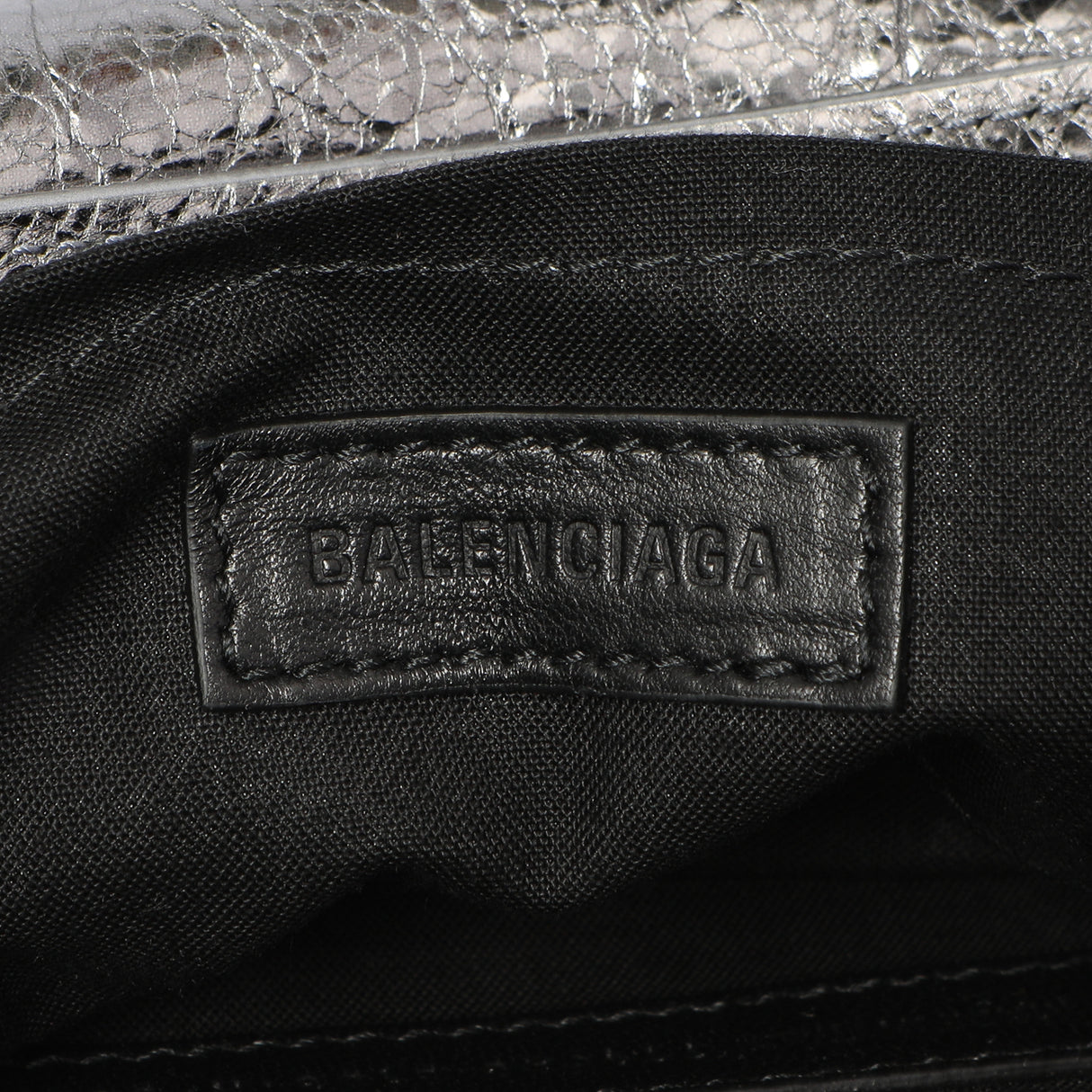 Balenciaga Silver Lambskin Le Cagole Small Sling Bag Handbags Balenciaga