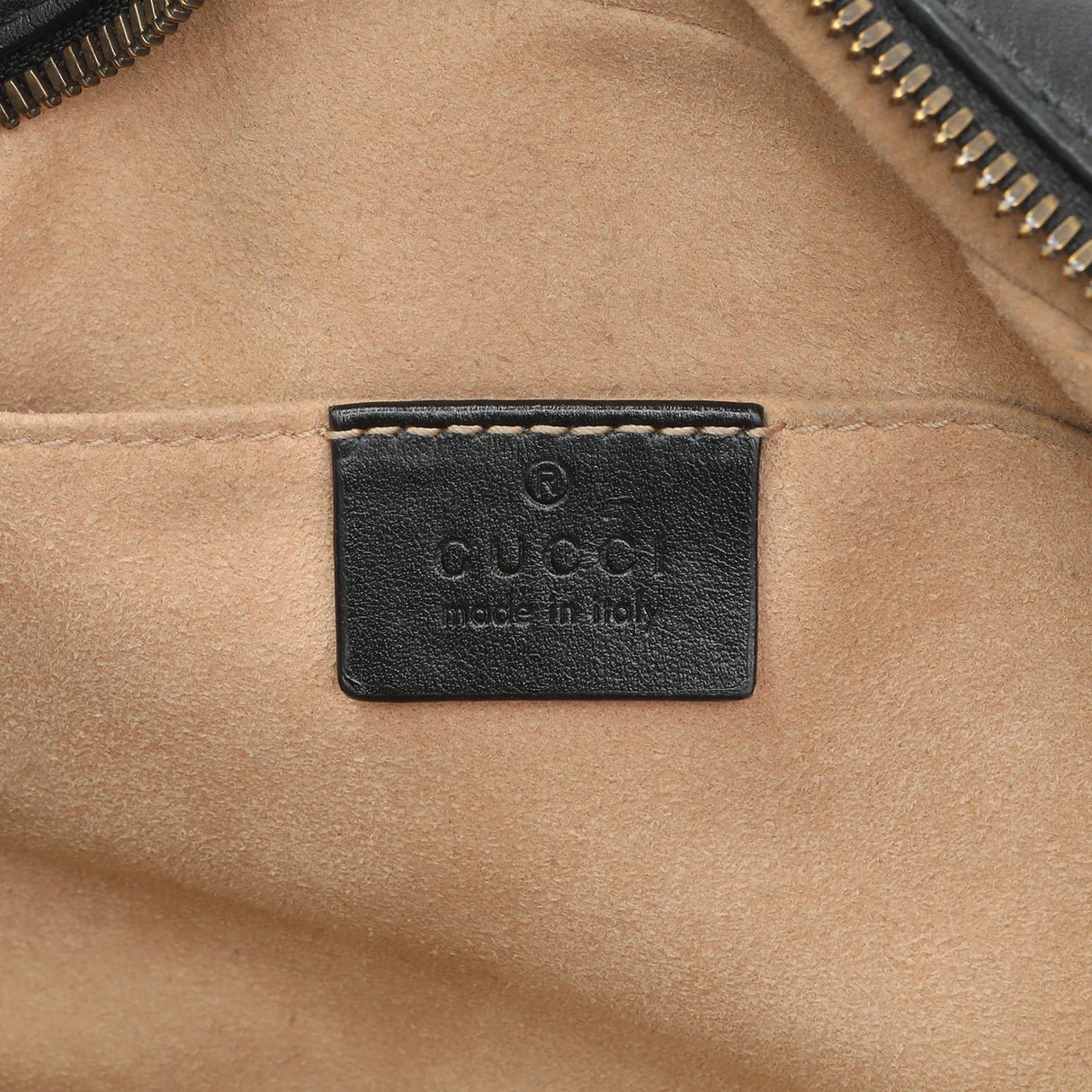 Gucci Black Calfskin Matelasse Small GG Marmont Chain Shoulder Bag Handbags Gucci