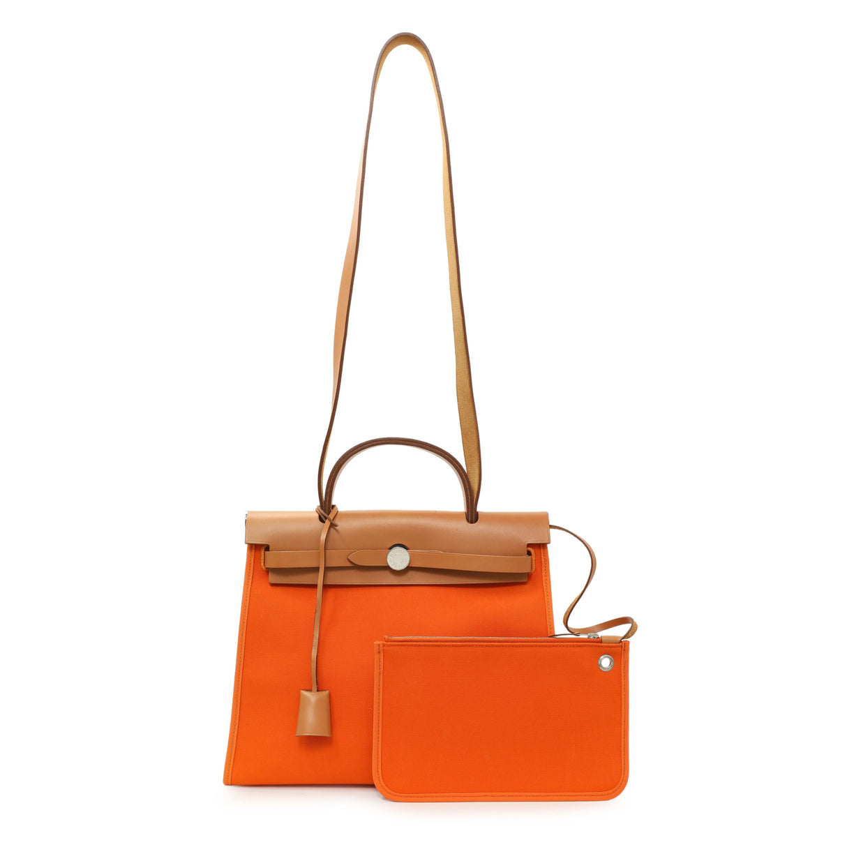 Hermes Vache Hunter Toile Herbag Zip 31 Handbags Hermes