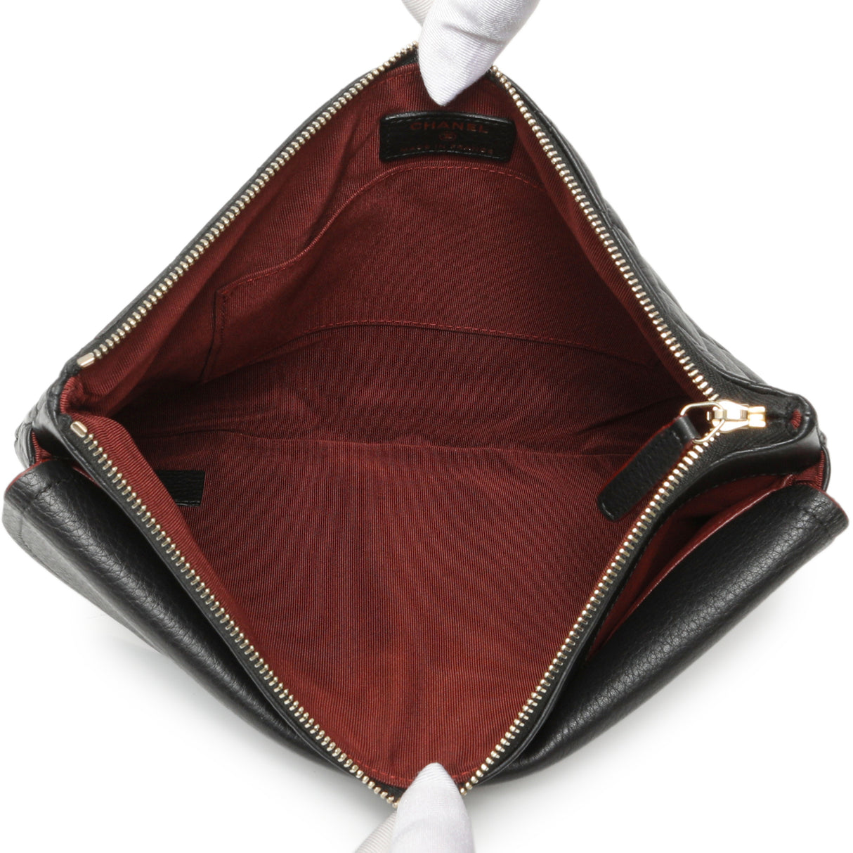 Grained Black Quilted Calfskin Archi Chic Cosmetic Case Accessories Chanel