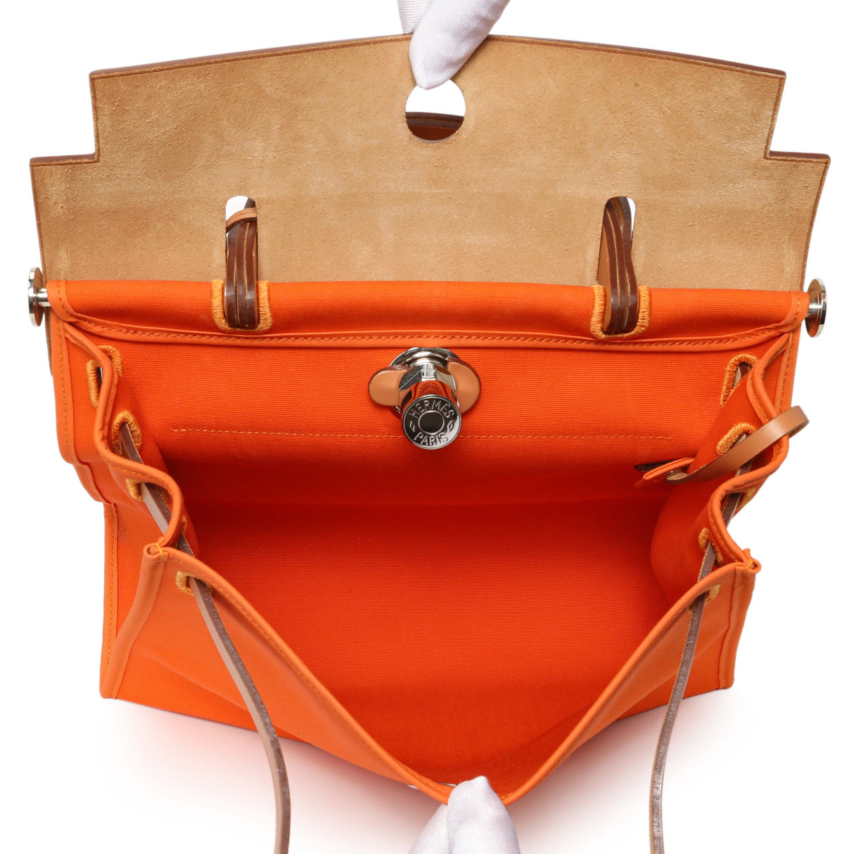 Hermes Vache Hunter Toile Herbag Zip 31 Handbags Hermes