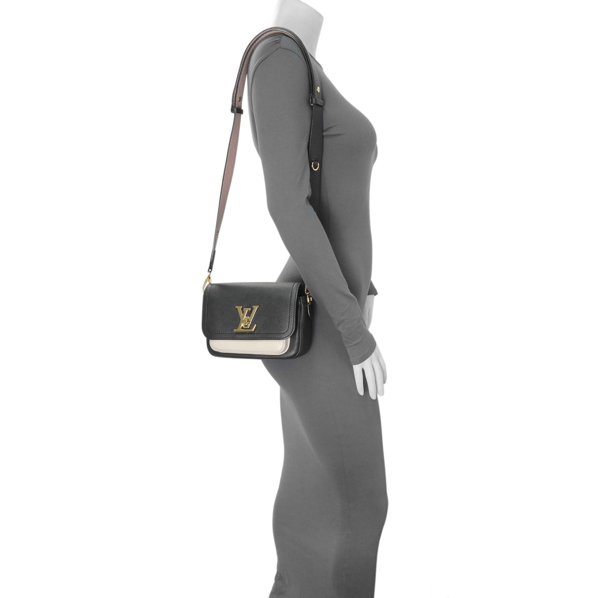 Louis Vuitton Grained Calfskin Lockme Tender Handbags Louis Vuitton
