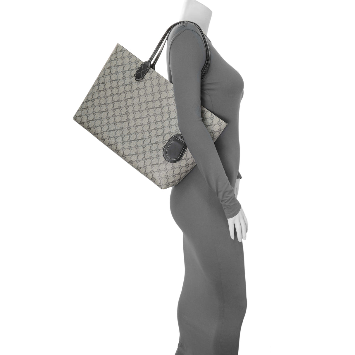 Gucci GG Supreme Coated Canvas Reversible Medium Tote Handbags Gucci