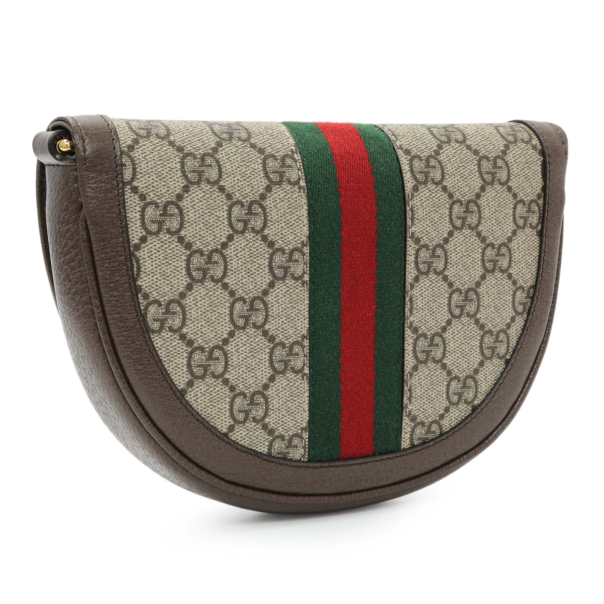 Gucci GG Supreme Monogram Web Mini Ophidia Flap Shoulder Bag Handbags Gucci
