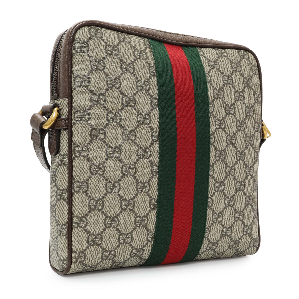 Gucci GG Supreme Monogram Web Small Ophidia Messenger Bag Handbags Gucci