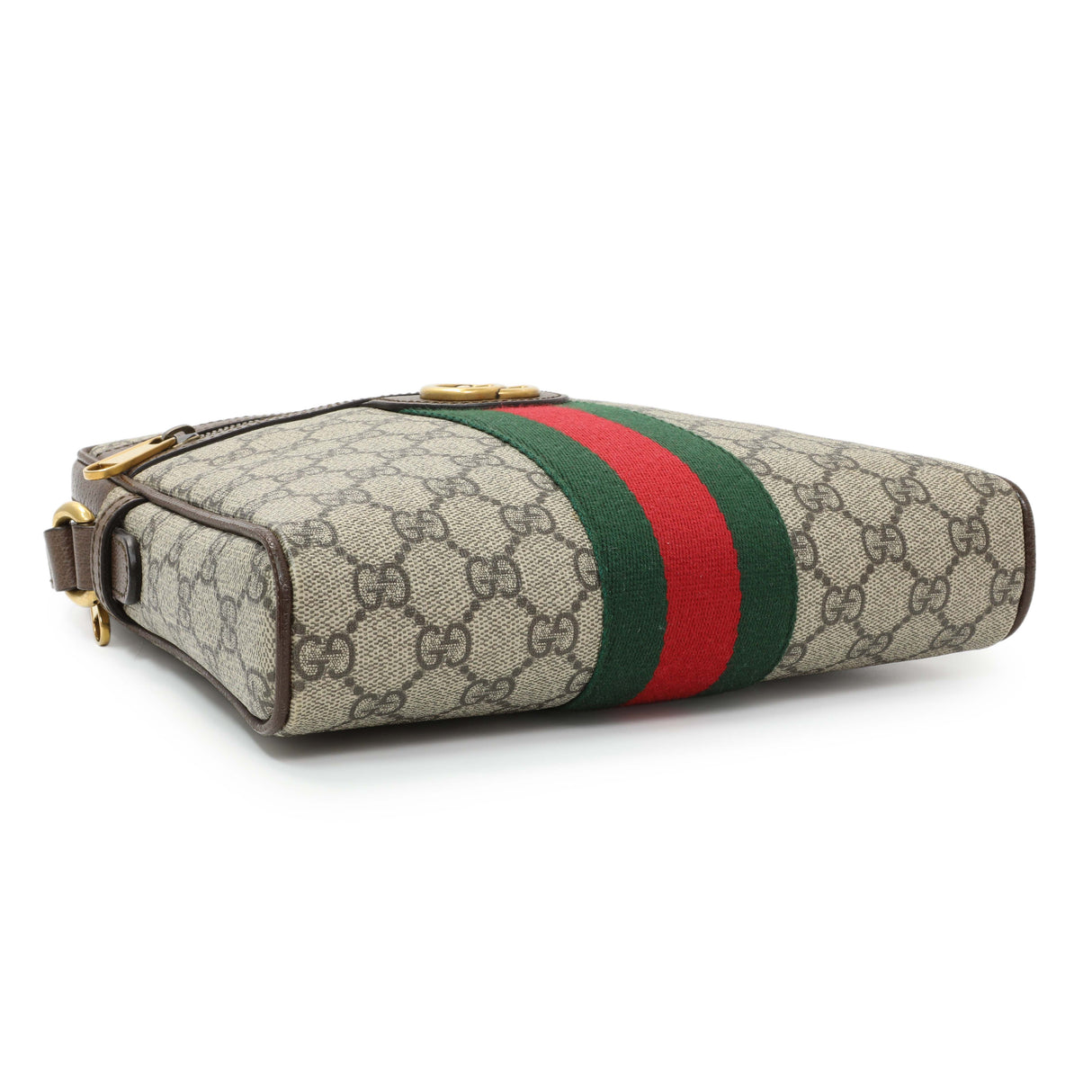 Gucci GG Supreme Monogram Web Small Ophidia Messenger Bag Handbags Gucci