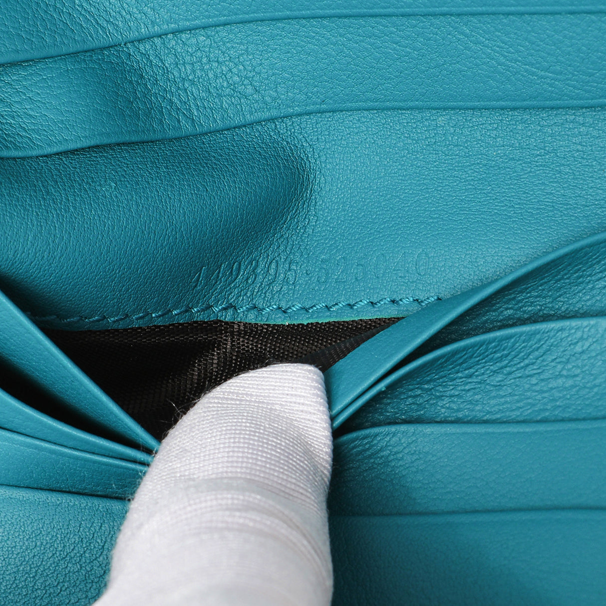 Gucci Teal Microguccissima Compact Wallet Accessories Gucci