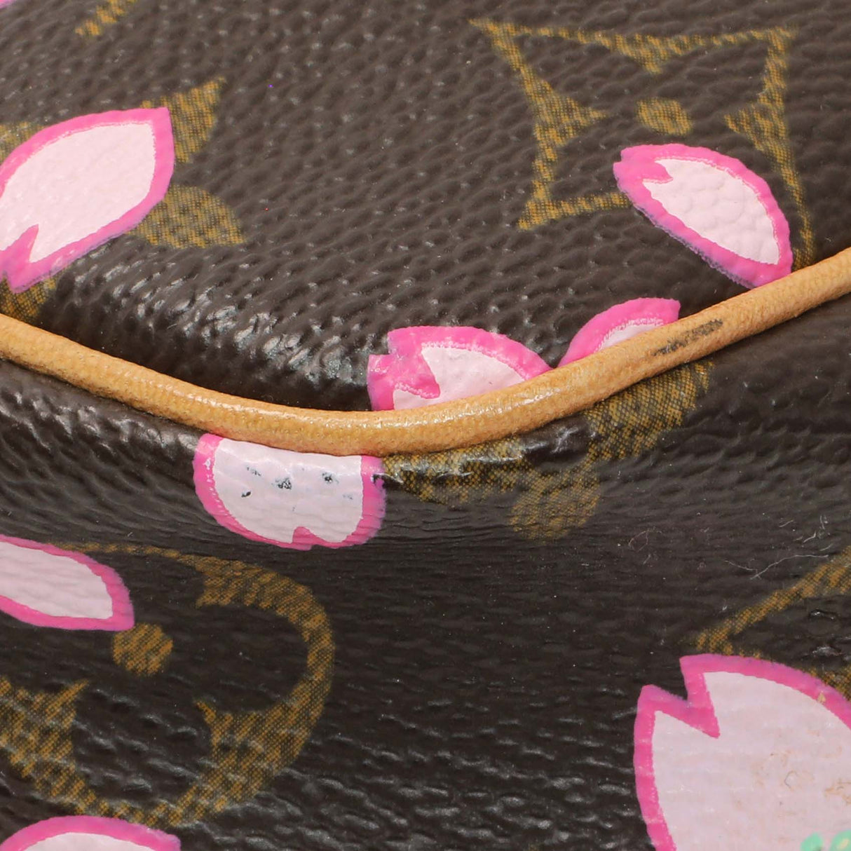 Louis Vuitton x Takashi Murakami Monogram Cherry Blossom Pochette Accessories Handbags Louis Vuitton