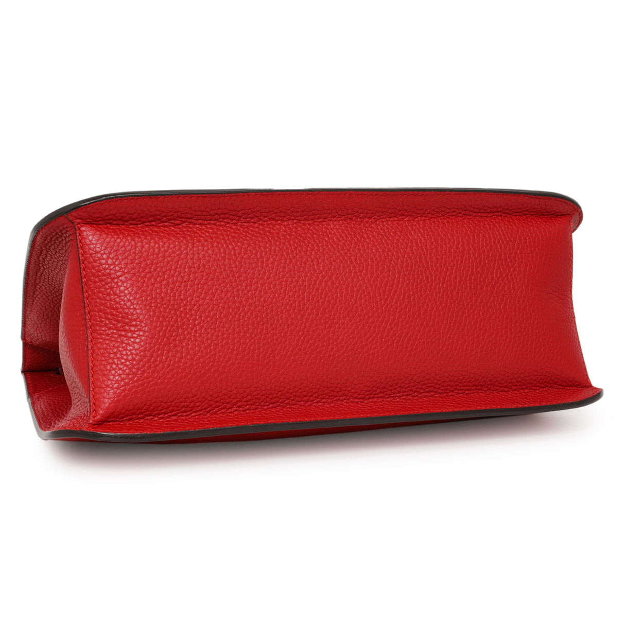 Gucci Hibiscus Red Calfskin Bamboo Daily Flap Handbags Gucci