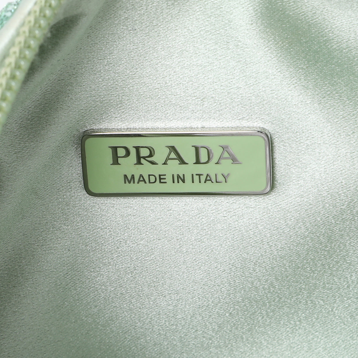 Prada Acqua Satin Crystal Mini Re-Edition 2000 Bag Handbags Prada