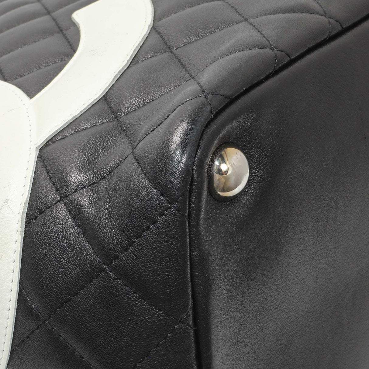 Chanel Black Quilted Cambon Tote Large Handbags Chanel