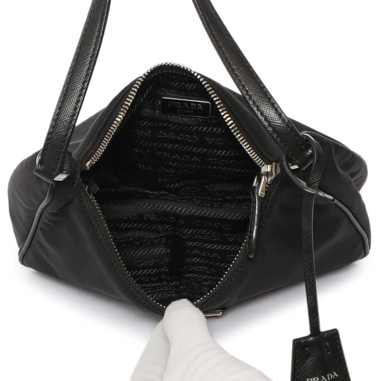 Prada Black Re-Nylon Mini Re-Edition 2005 Handbags Prada