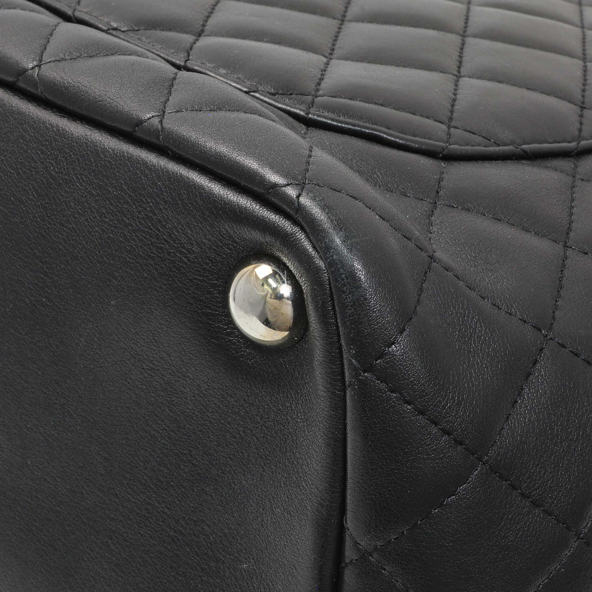Chanel Black Quilted Cambon Tote Large Handbags Chanel