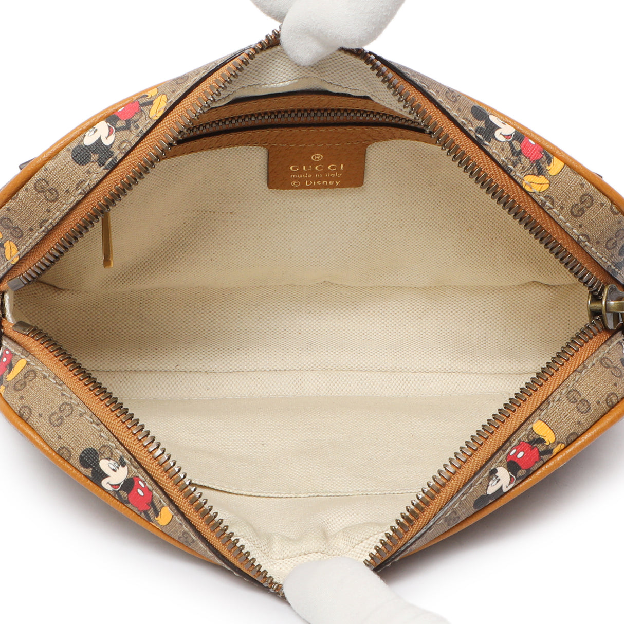 Gucci X Disney Mini Vintage GG Supreme Monogram Mickey Mouse Belt Bag Handbags Gucci