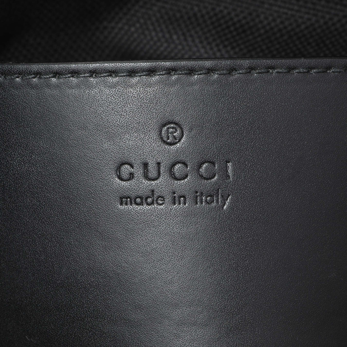 Gucci Black GG Supreme Monogram Web Small Flat Messenger Bag Handbags Gucci