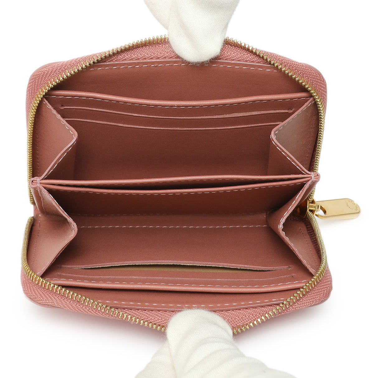 Louis Vuitton Rose Velours Vernis Ikat Zippy Coin Purse Accessories Louis Vuitton