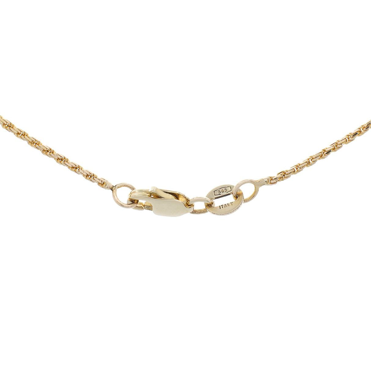 14K Yellow Gold Cabochon Coral Pendant Fine Jewellery Modaselle