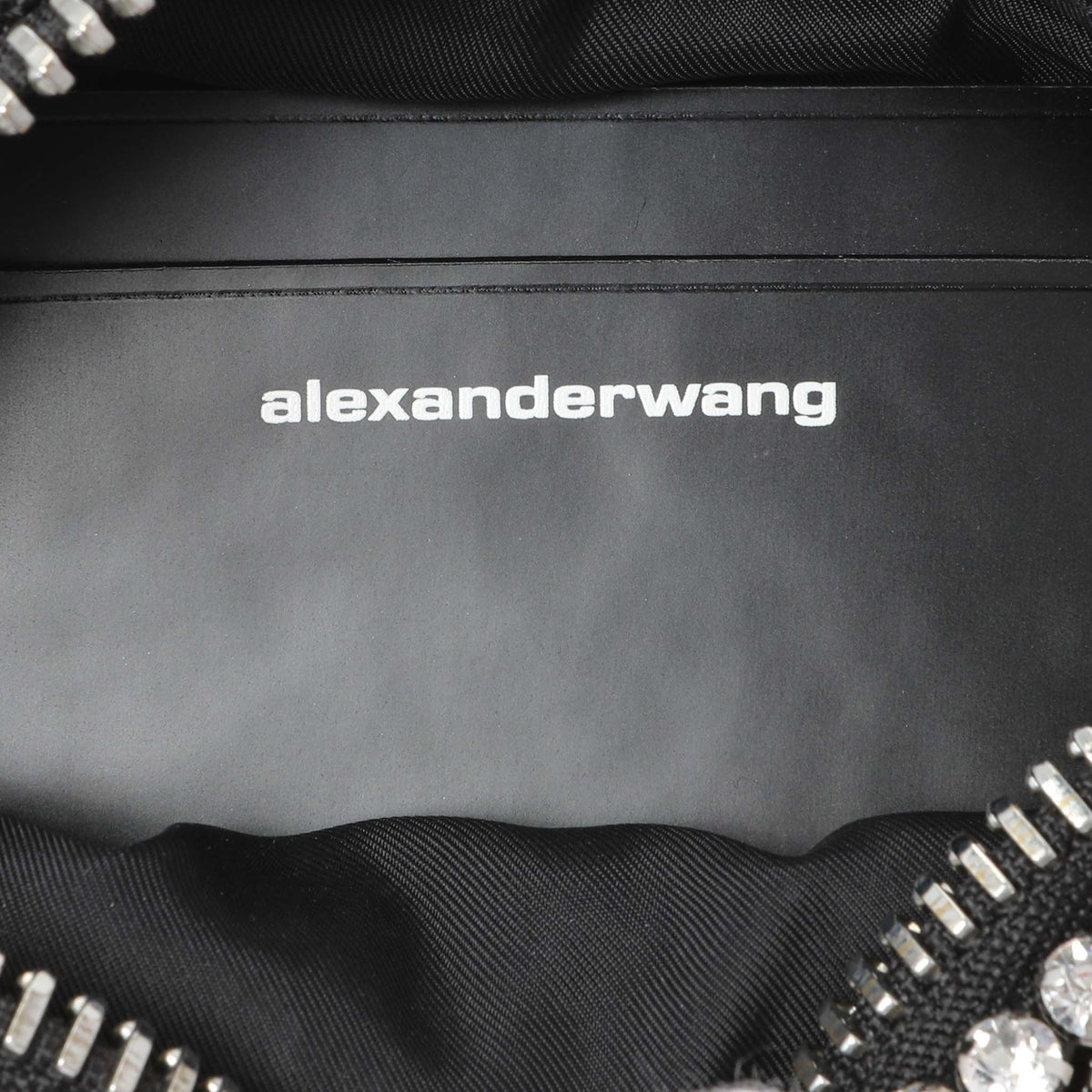 Alexander Wang Black Silver Mesh Crystal Rhinestone Mini Heiress Pouch Handbags Alexander Wang