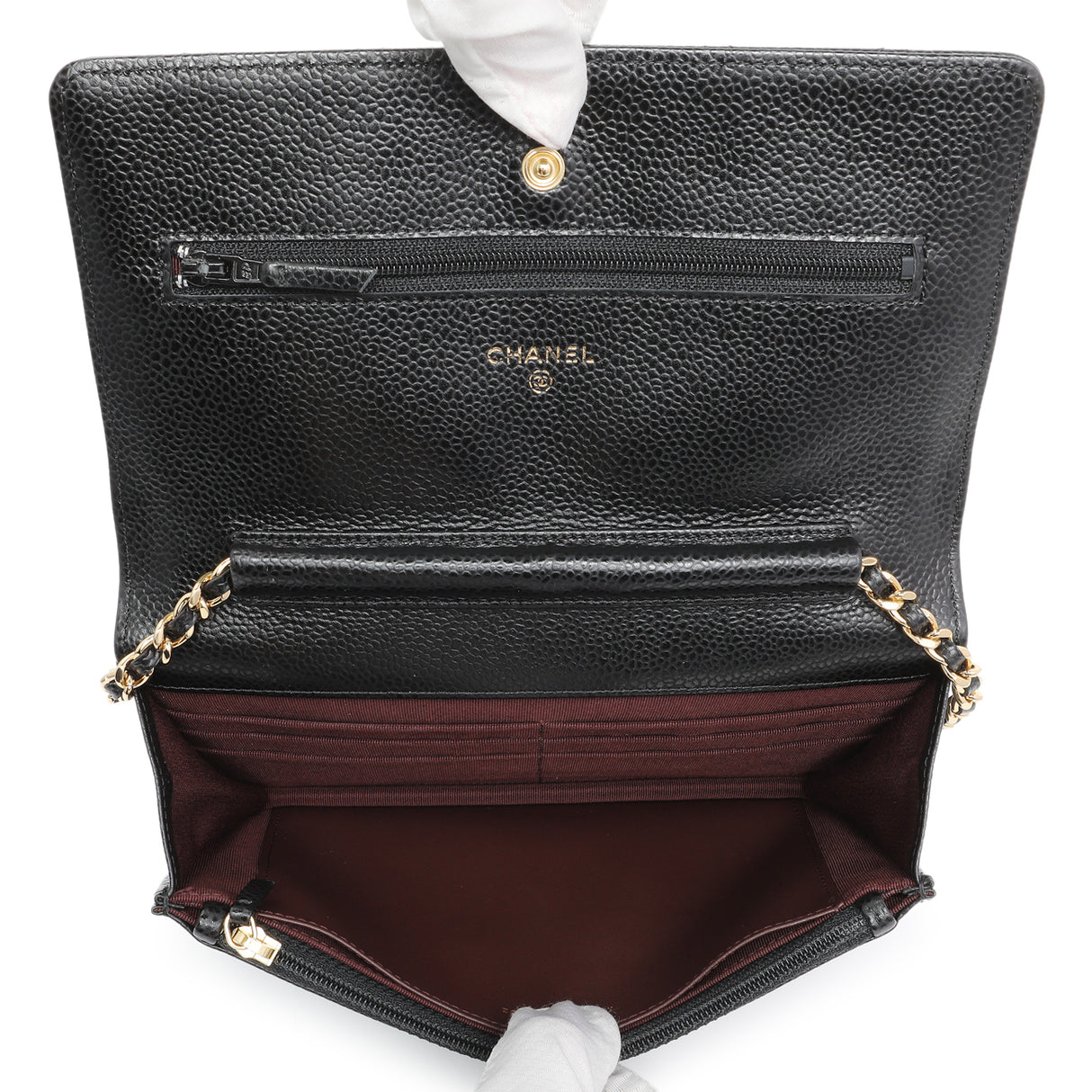 Chanel Black Caviar Wallet On Chain Handbags Chanel