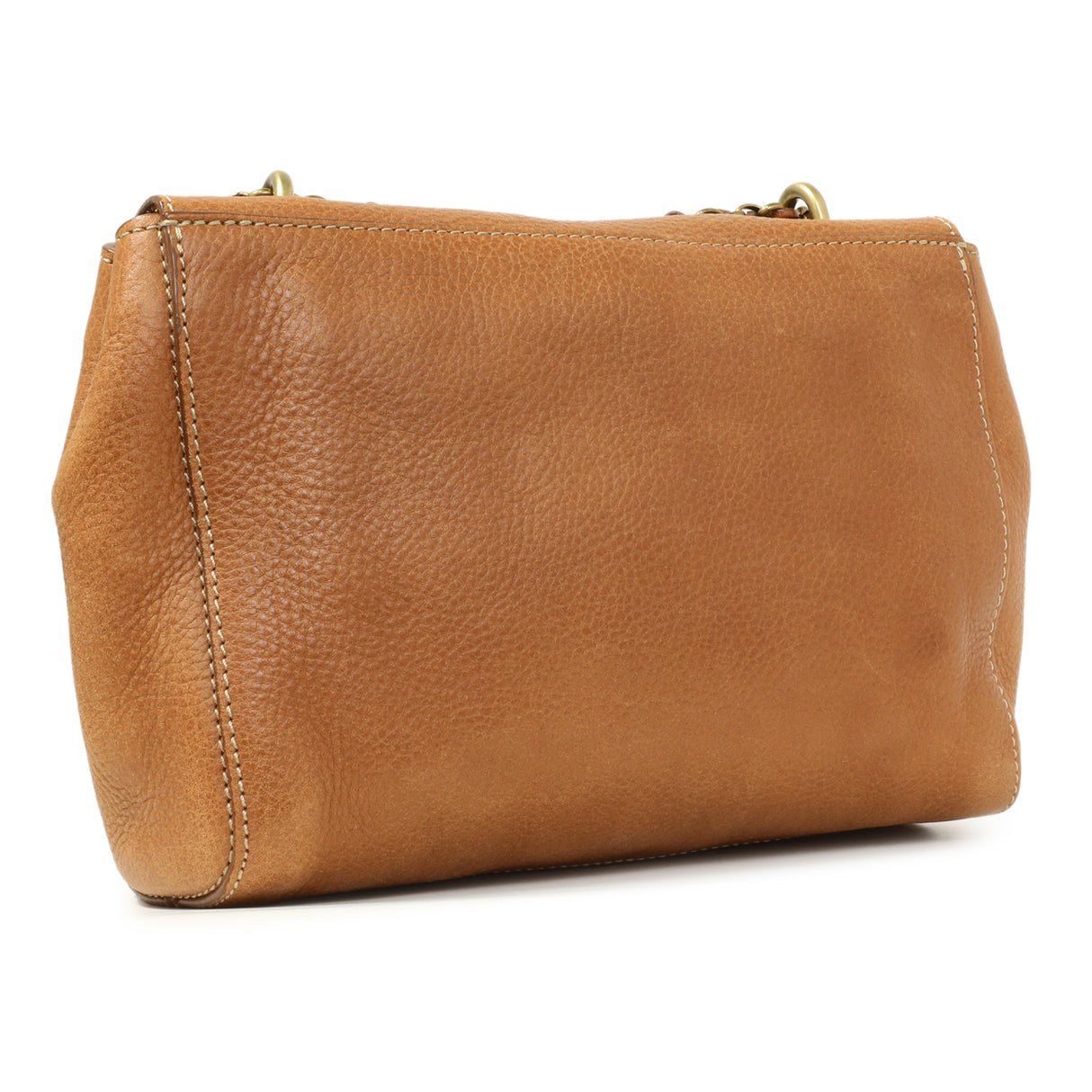 Mulberry Oak Glossy Goatskin Small Lily Flap Handbags Mulberry