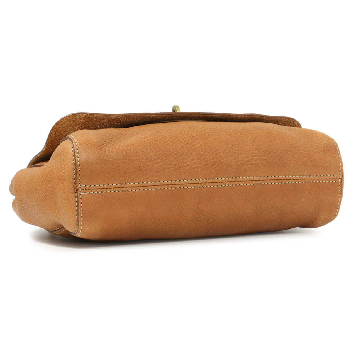 Mulberry Oak Glossy Goatskin Small Lily Flap Handbags Mulberry