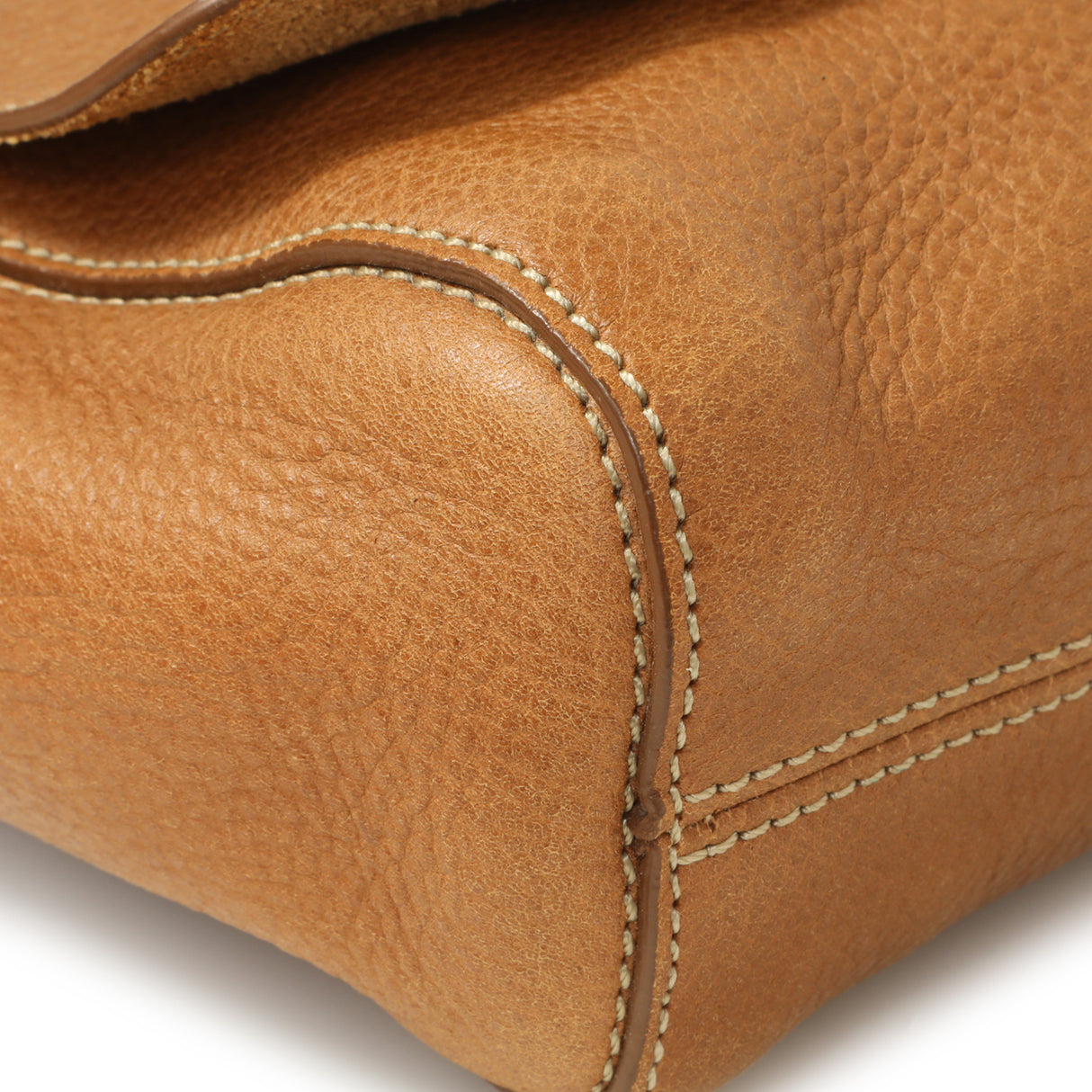 Mulberry Oak Glossy Goatskin Small Lily Flap Handbags Mulberry