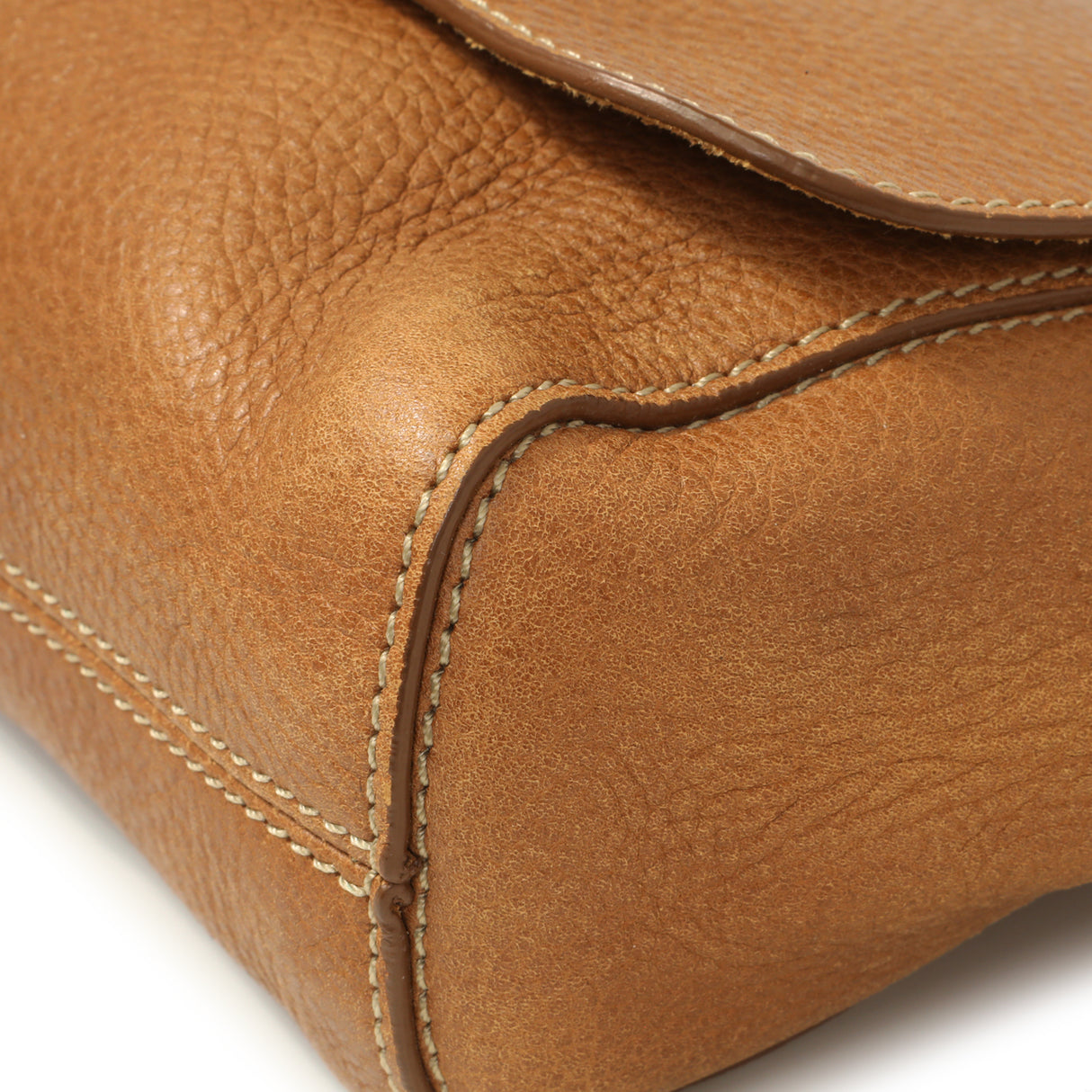 Mulberry Oak Glossy Goatskin Small Lily Flap Handbags Mulberry