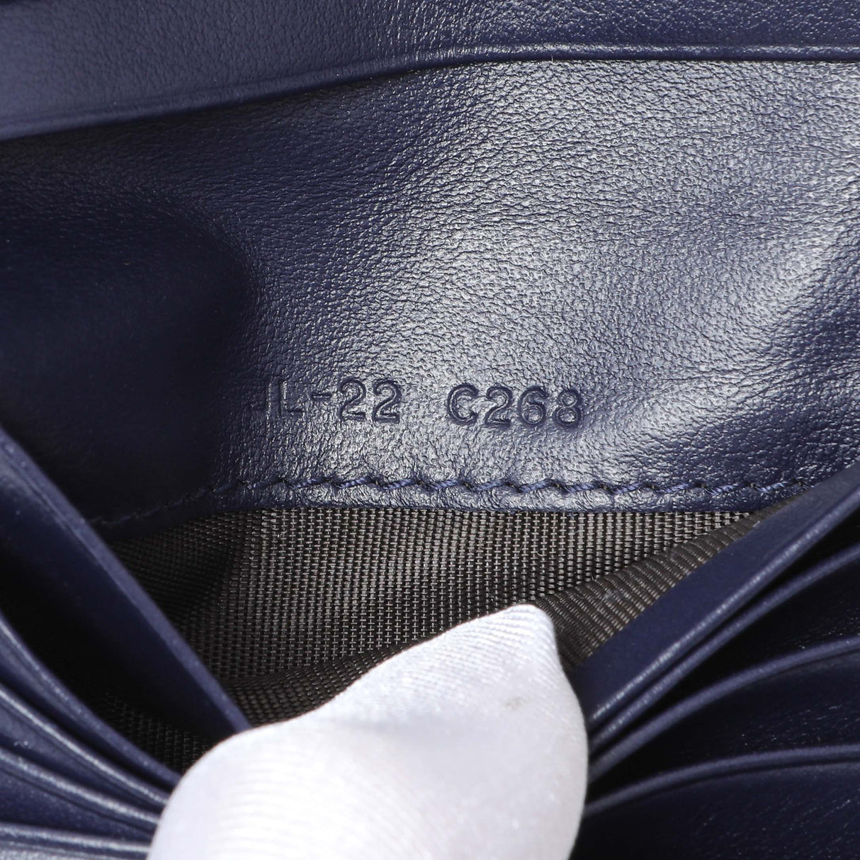 Salvatore Ferragamo Blue Calfskin Compact Wallet Accessories Salvatore Ferragamo