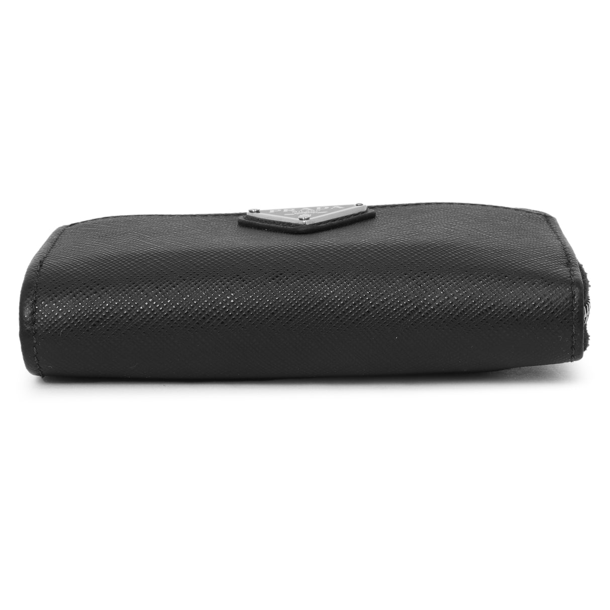 Prada Black Saffiano Zip Card Holder Accessories Prada