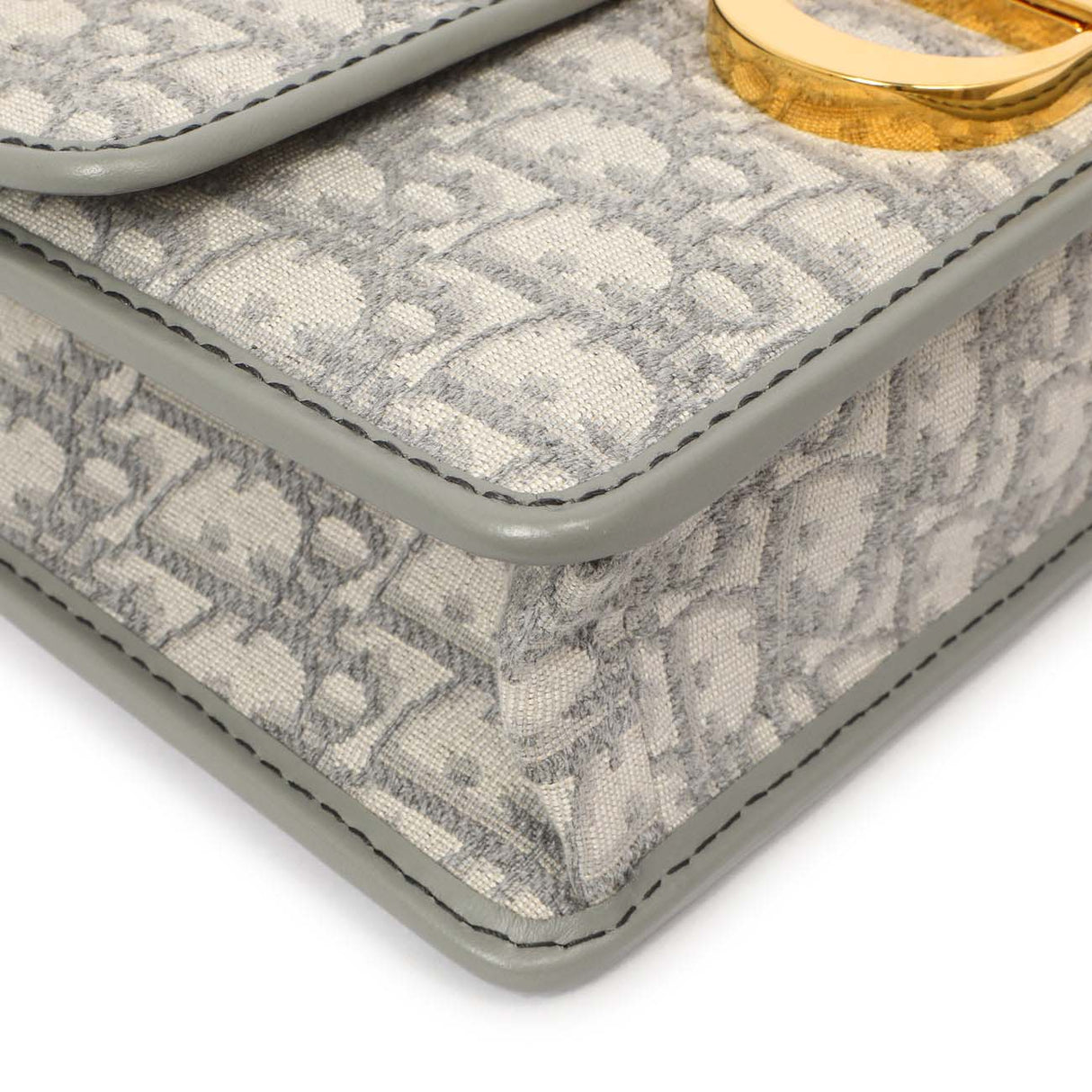 Christian Dior Grey Oblique 30 Montaigne Flap Bag Handbags Christian Dior