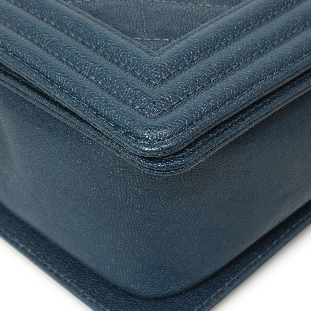 Chanel Blue Quilted Caviar New Medium Boy Bag Handbags Chanel