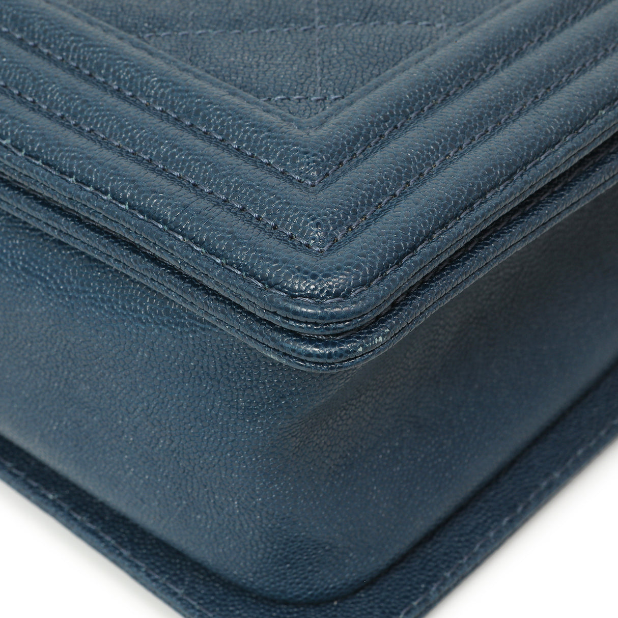 Chanel Blue Quilted Caviar New Medium Boy Bag Handbags Chanel