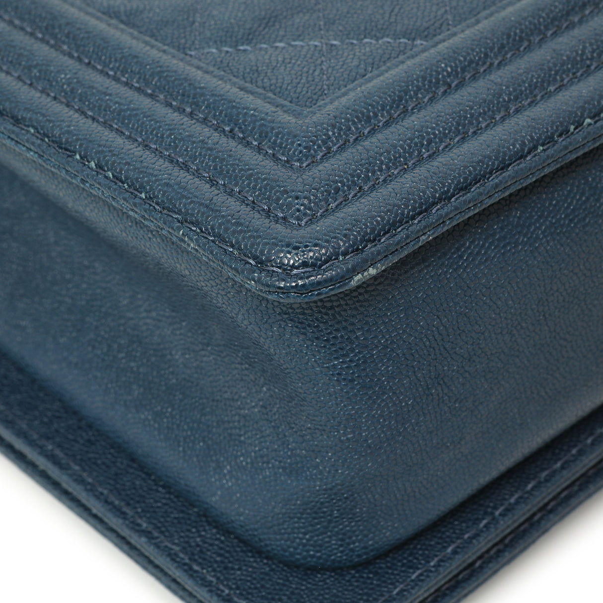 Chanel Blue Quilted Caviar New Medium Boy Bag Handbags Chanel