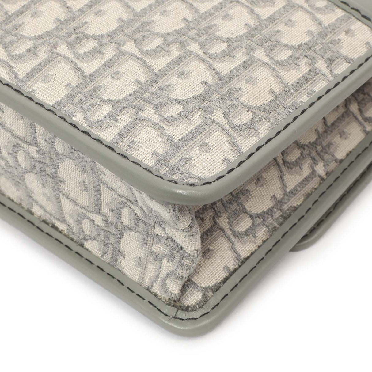 Christian Dior Grey Oblique 30 Montaigne Flap Bag Handbags Christian Dior