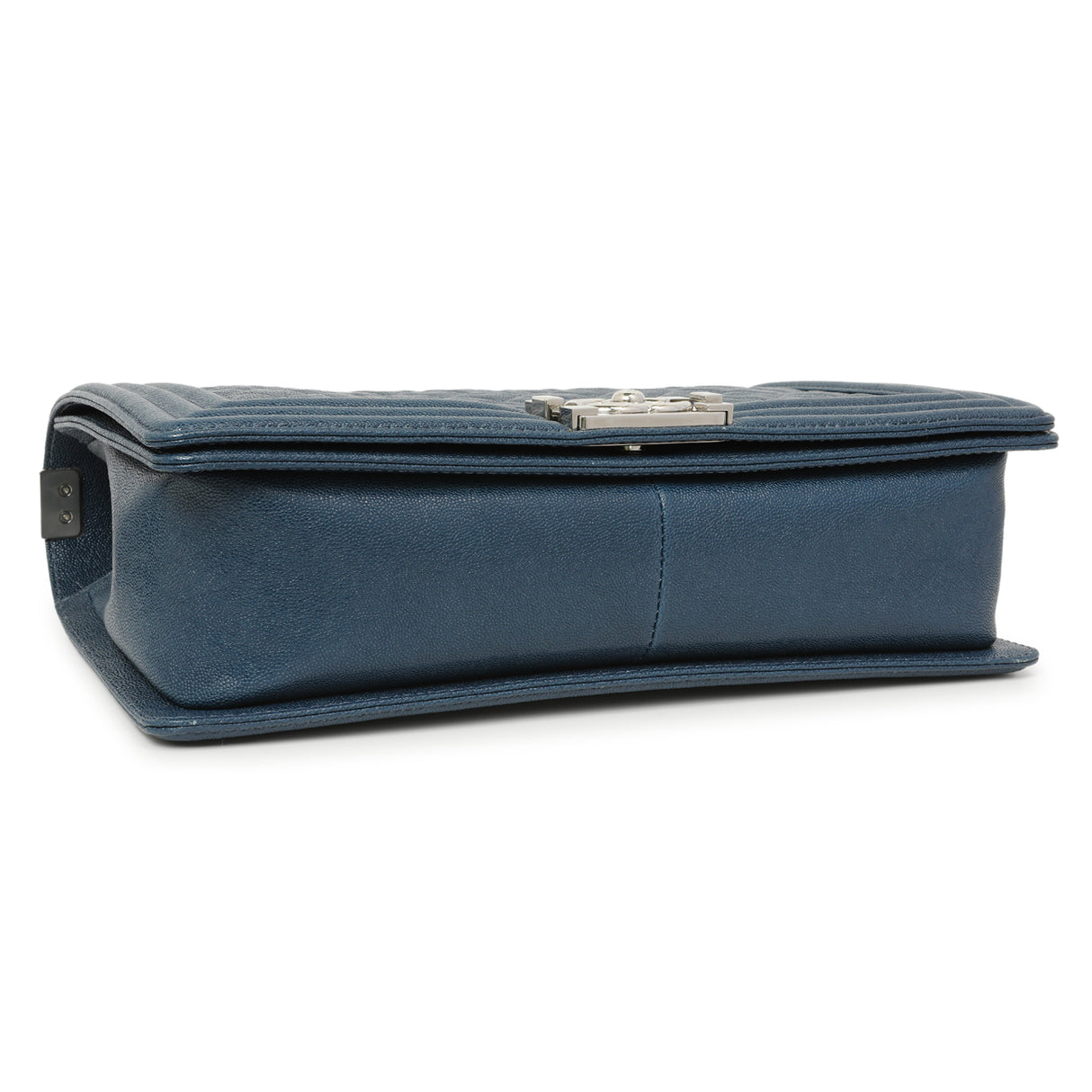 Chanel Blue Quilted Caviar New Medium Boy Bag Handbags Chanel