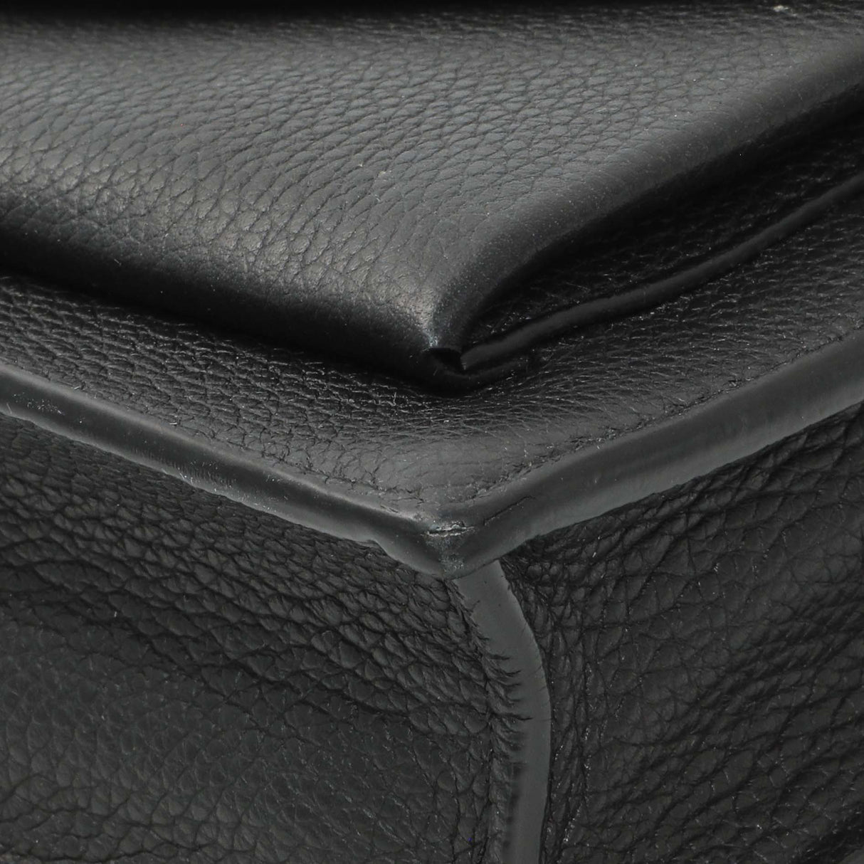 Louis Vuitton Black Calfskin Mylockme Chain Pochette