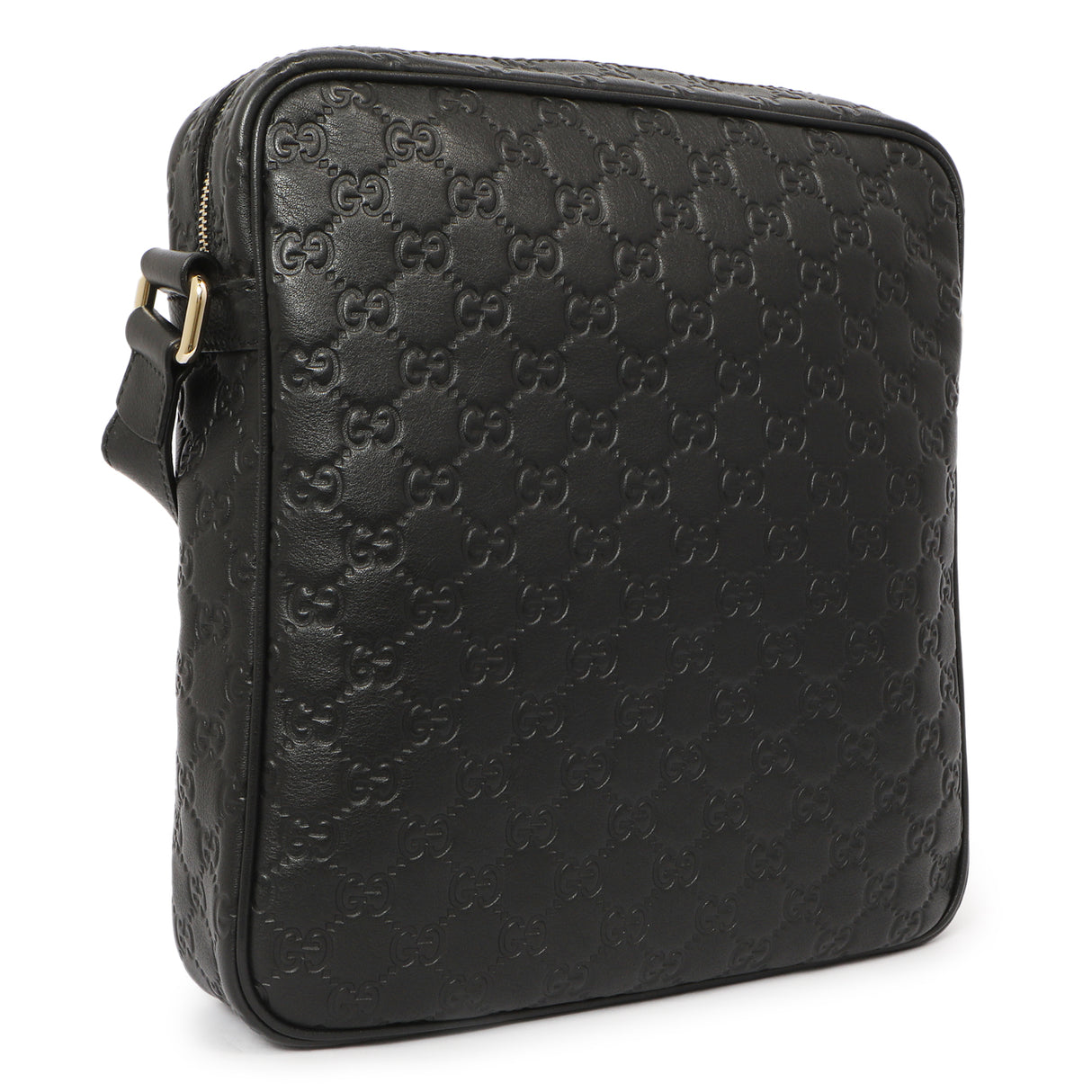 Gucci Black Guccissima Messenger Bag Handbags Gucci