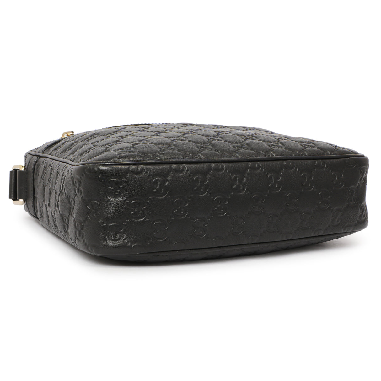 Gucci Black Guccissima Messenger Bag Handbags Gucci