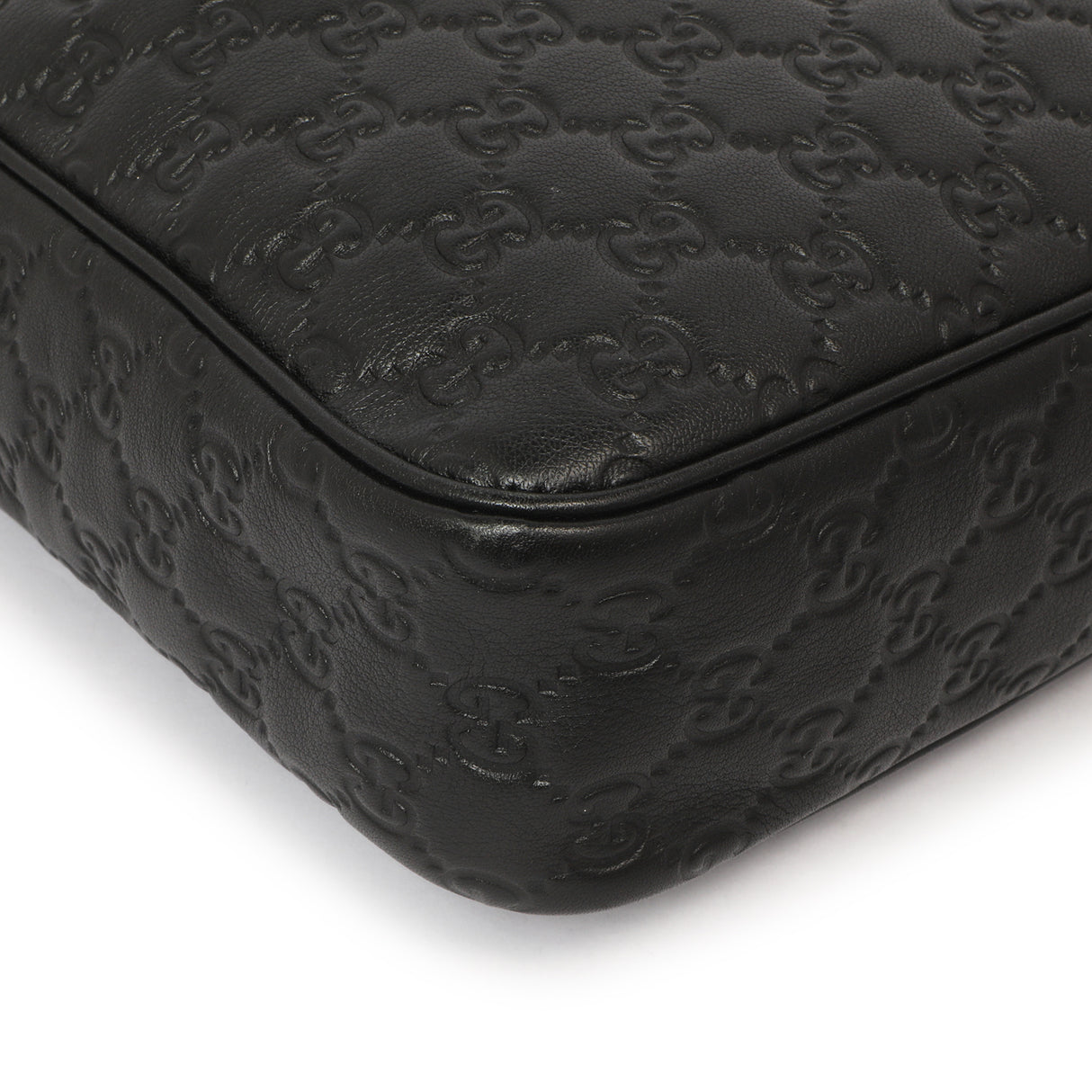 Gucci Black Guccissima Messenger Bag Handbags Gucci