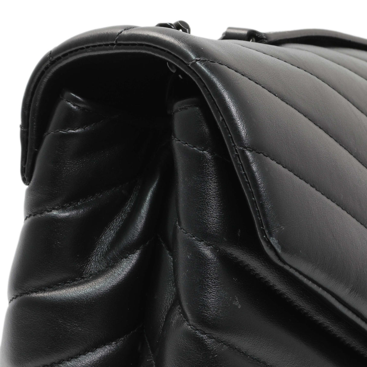 Saint Laurent Black Calfskin Medium Loulou Handbags Saint Laurent