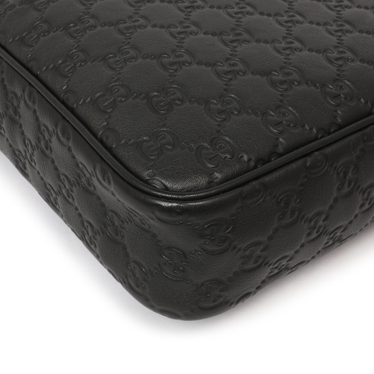 Gucci Black Guccissima Messenger Bag Handbags Gucci