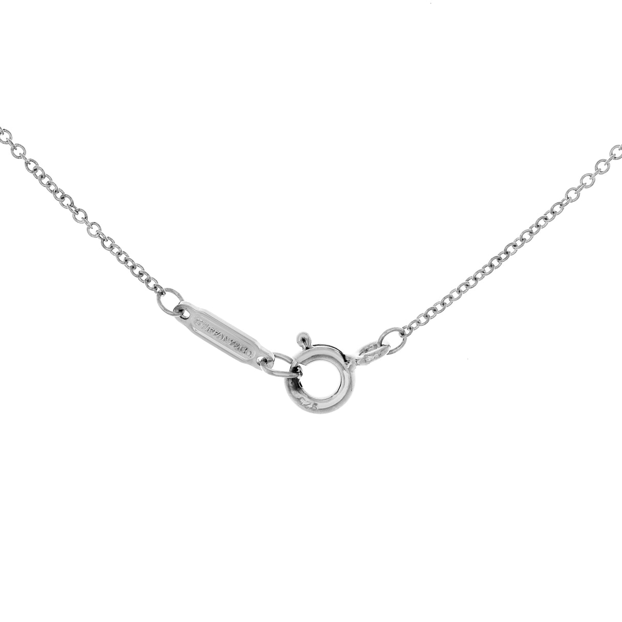 Tiffany & Co. Sterling Silver Atlas Lariat Pendant Necklace Designer Jewellery Tiffany and Co
