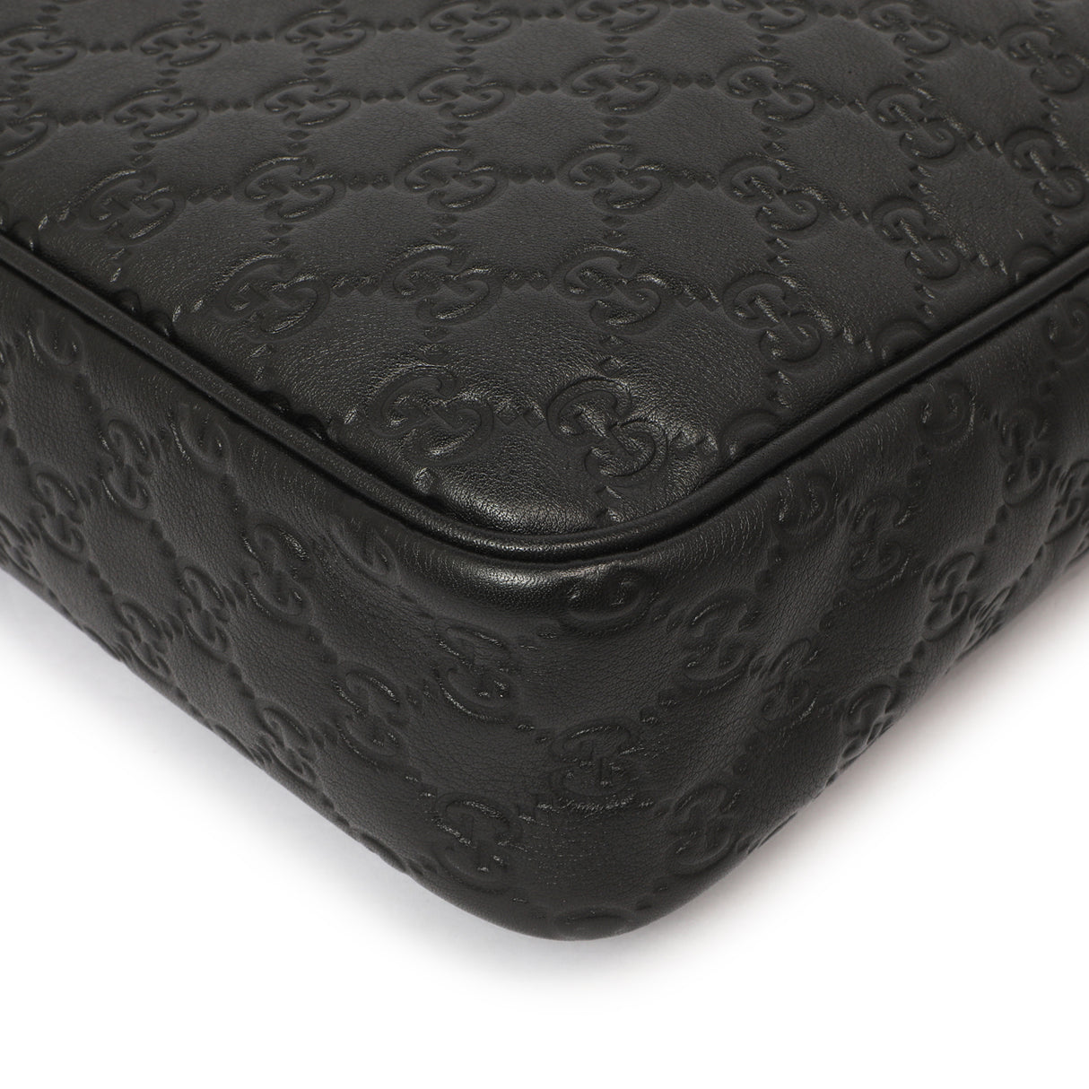 Gucci Black Guccissima Messenger Bag Handbags Gucci