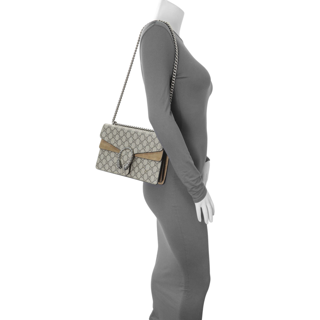 Gucci Supreme Canvas Dionysus Flap Small Handbags Gucci