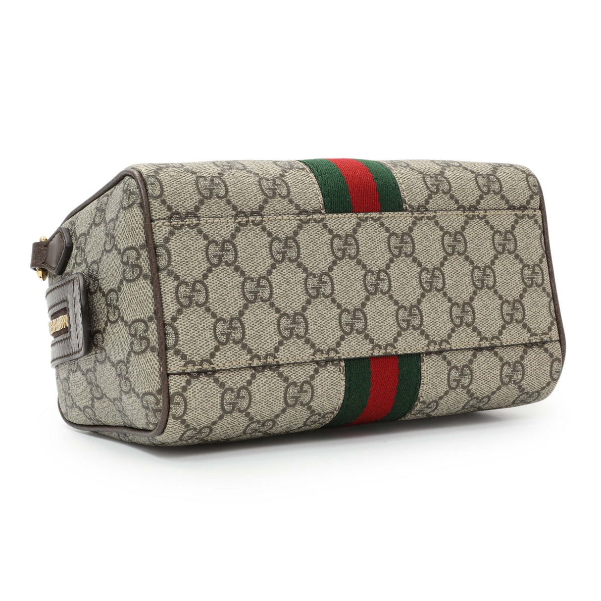 Gucci GG Supreme Monogram Web Small Ophidia Boston Bag Handbags Gucci