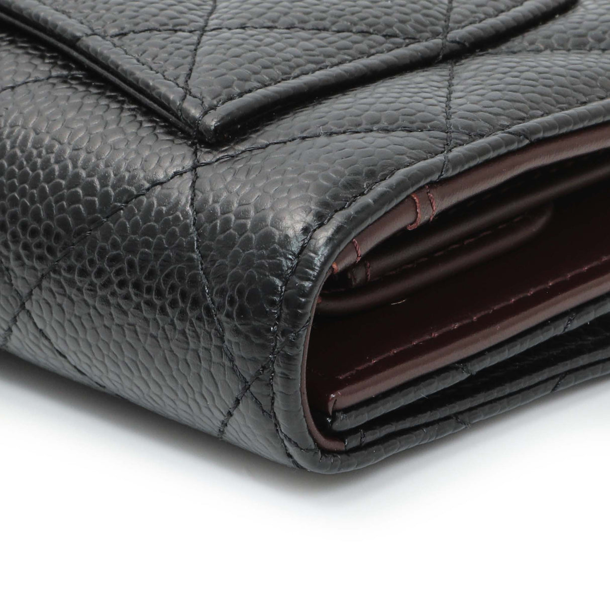 Chanel Black Quilted Caviar Large Flap Wallet Accessories Chanel
