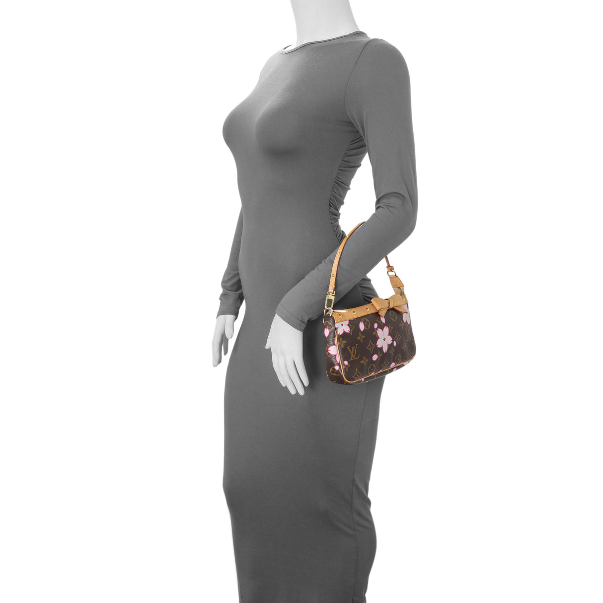 Louis Vuitton x Takashi Murakami Monogram Cherry Blossom Pochette Accessories Handbags Louis Vuitton